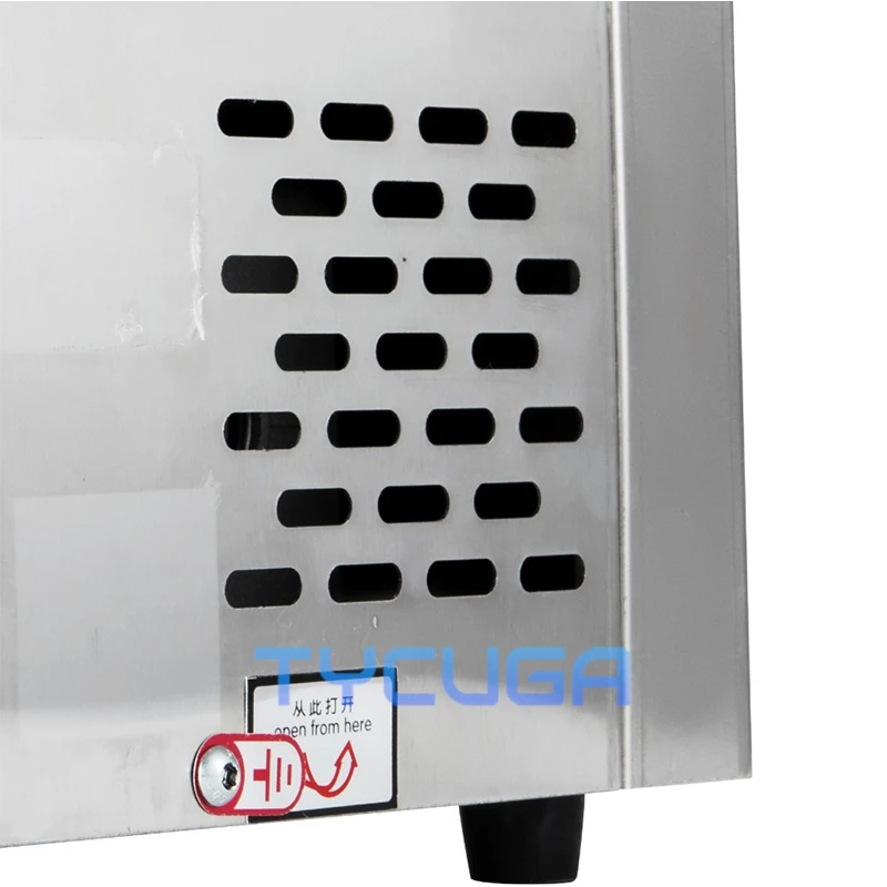 ماكينة سد الفراغات التجارية غرفة واحدة 260 مللي متر طول الختم تغليف المواد الغذائية الرطبة الجافة قابل للتعديل التحكم في درجة الحرارة