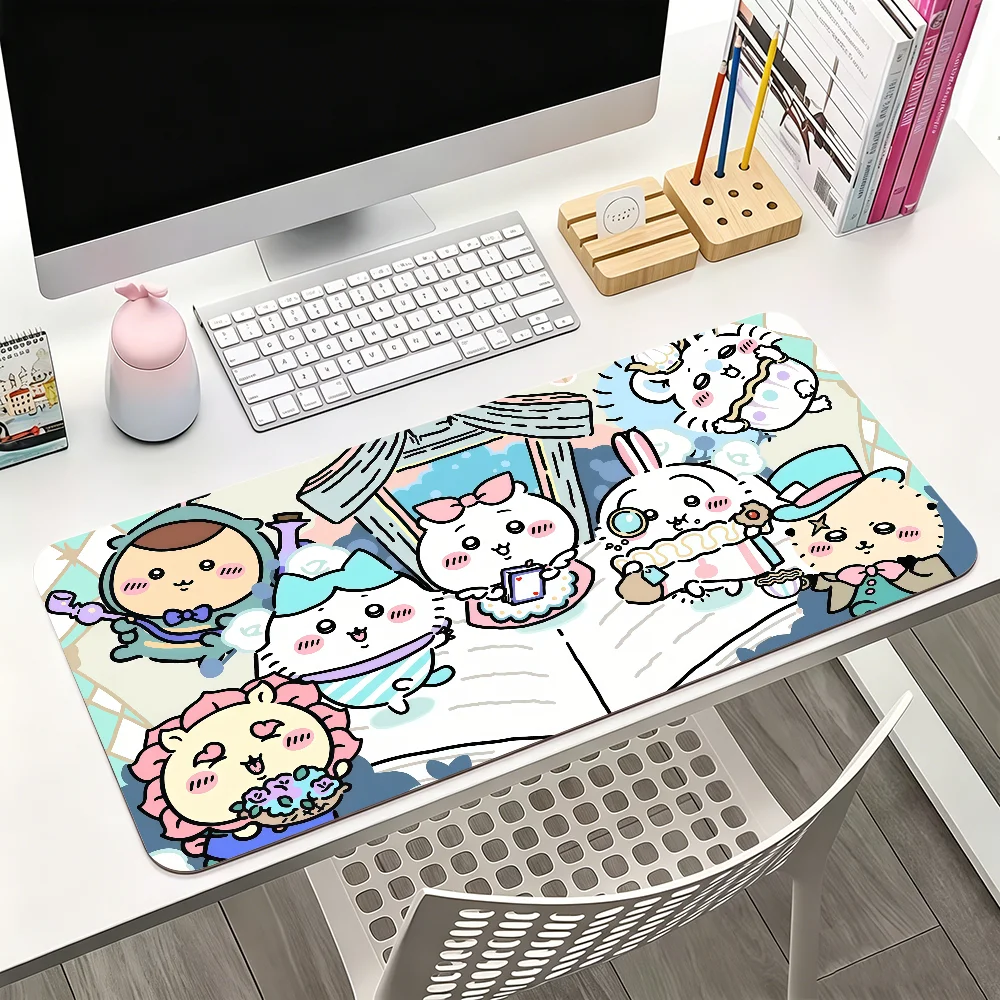 Cute C-Chiikawa All Characters Mouse Pad For Office Gaming And Keyboards Non-Slip Large Waterproof