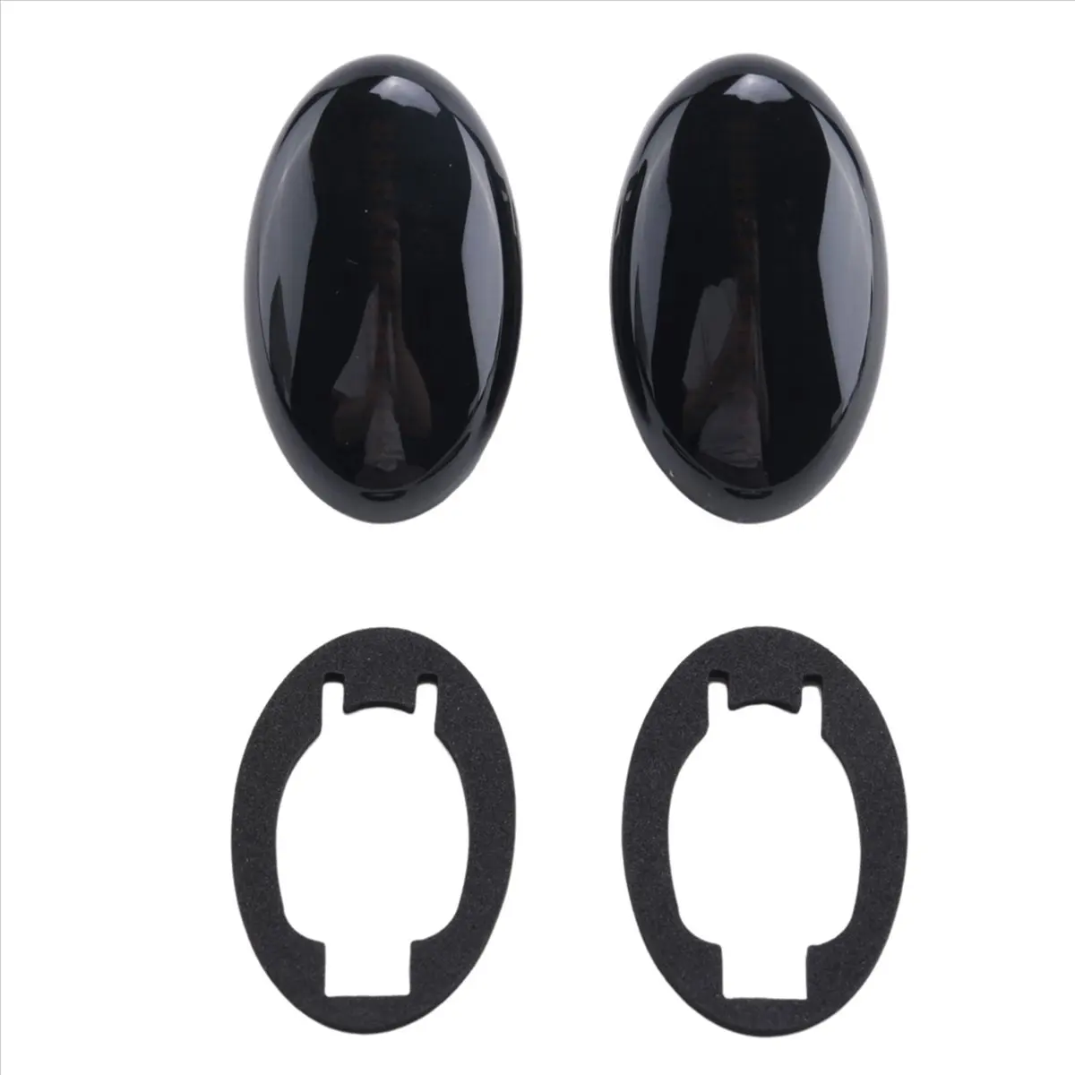 Lively- 4Pcs LED Car Side Marker Light Turn Signal Light for Mercedes-Benz Smart W450 W452 A-Class W168 Vito W639 W447 Black