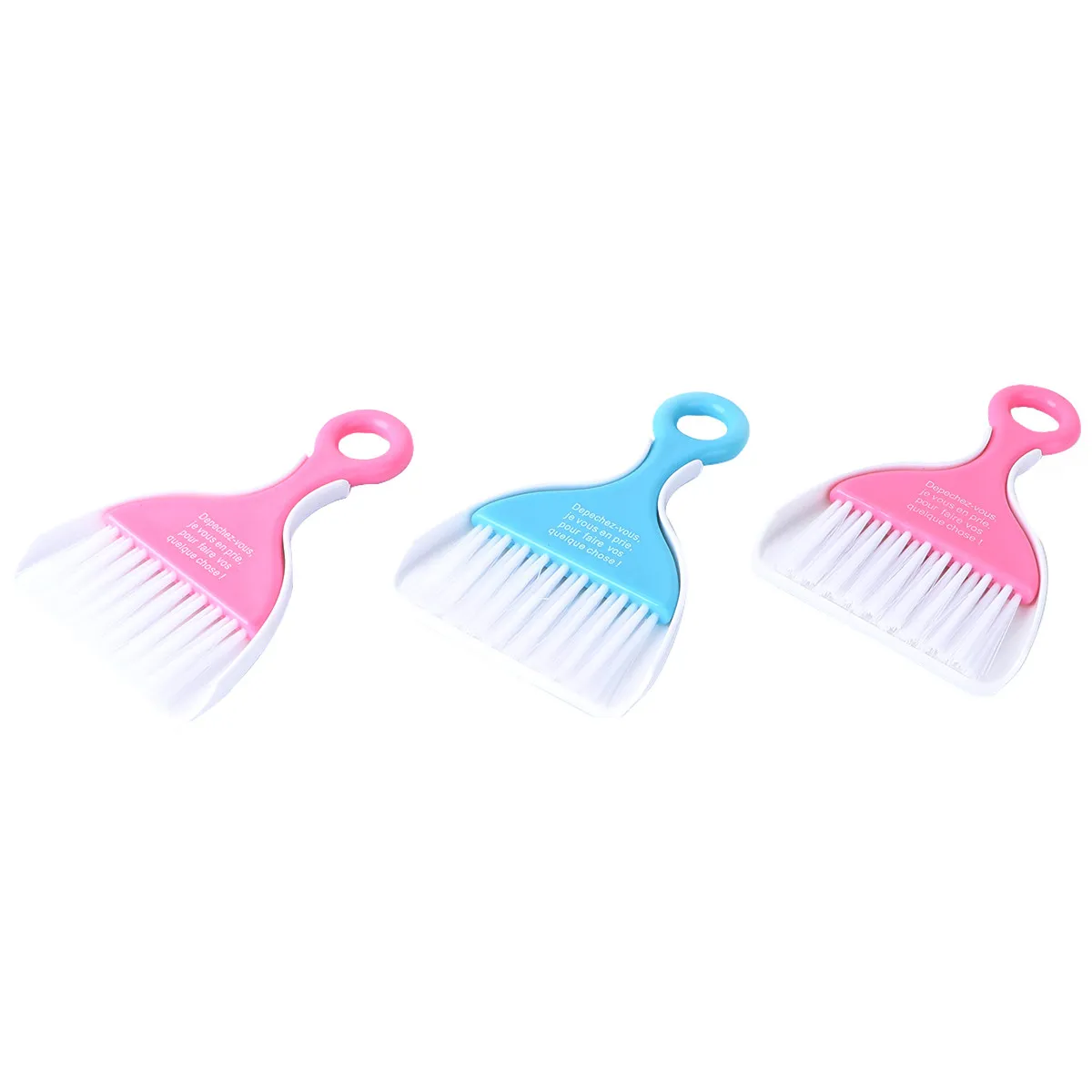 3Pcs Compact Keyboard Cleaning Kit Plastic Broom Dustpan Set Lightweight Portable for Computer Desk Laptop Keyboard Car Vent