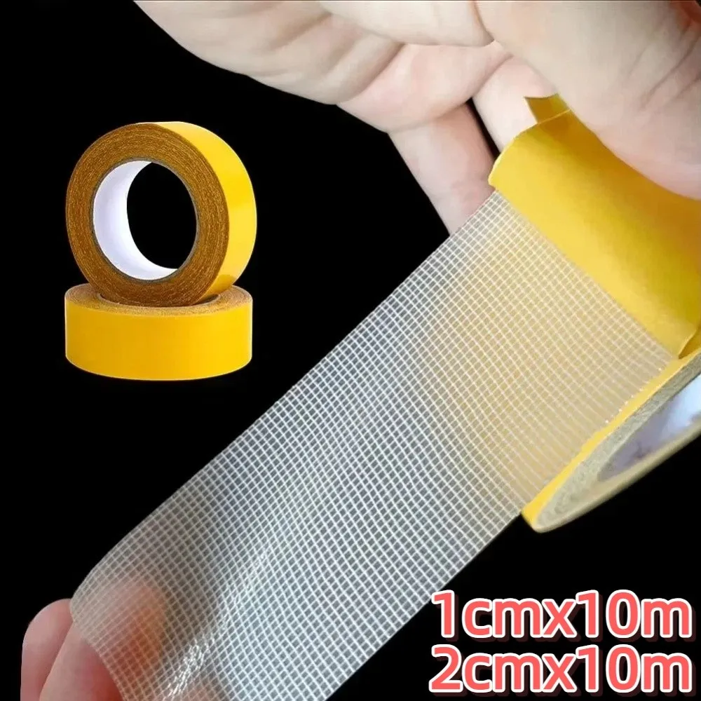 

4Rolls Super Traceless Double Sided Tape Heat Resistant High Viscosity Cloth Base Tape Translucent Strong Adhesion