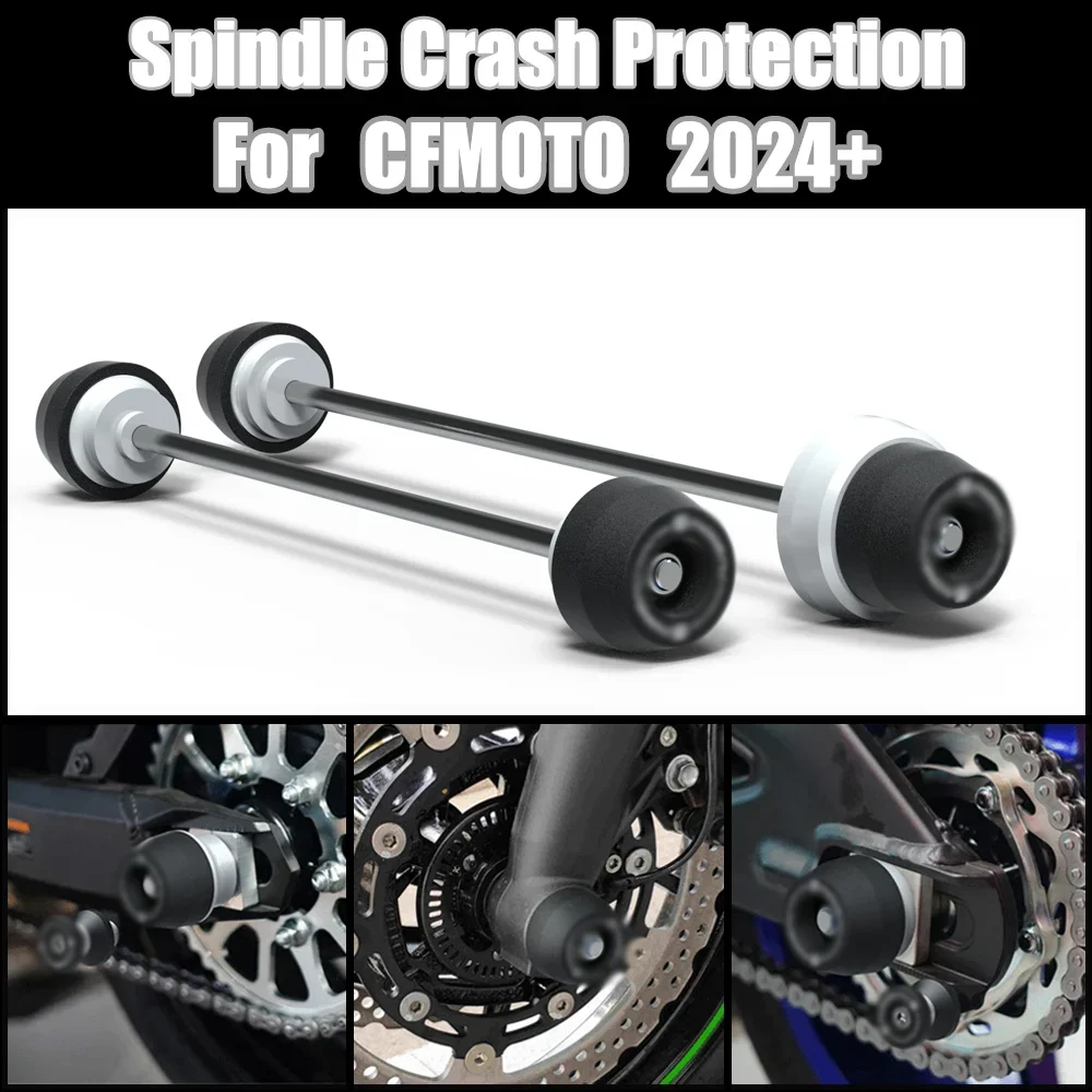 For CFMOTO 675SR-R CF MOTO 675SR R 2024+ New Motorcycle Front Rear wheel Spindle Crash Protection