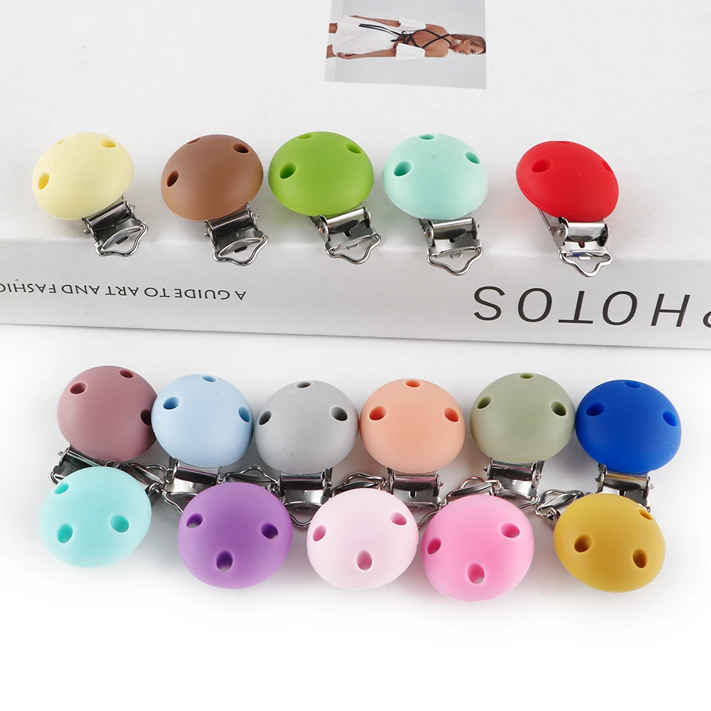 Pacific Jewelry & Watches Los Angeles - 4pcs 30mm/35mm Baby Silicone Clips Round