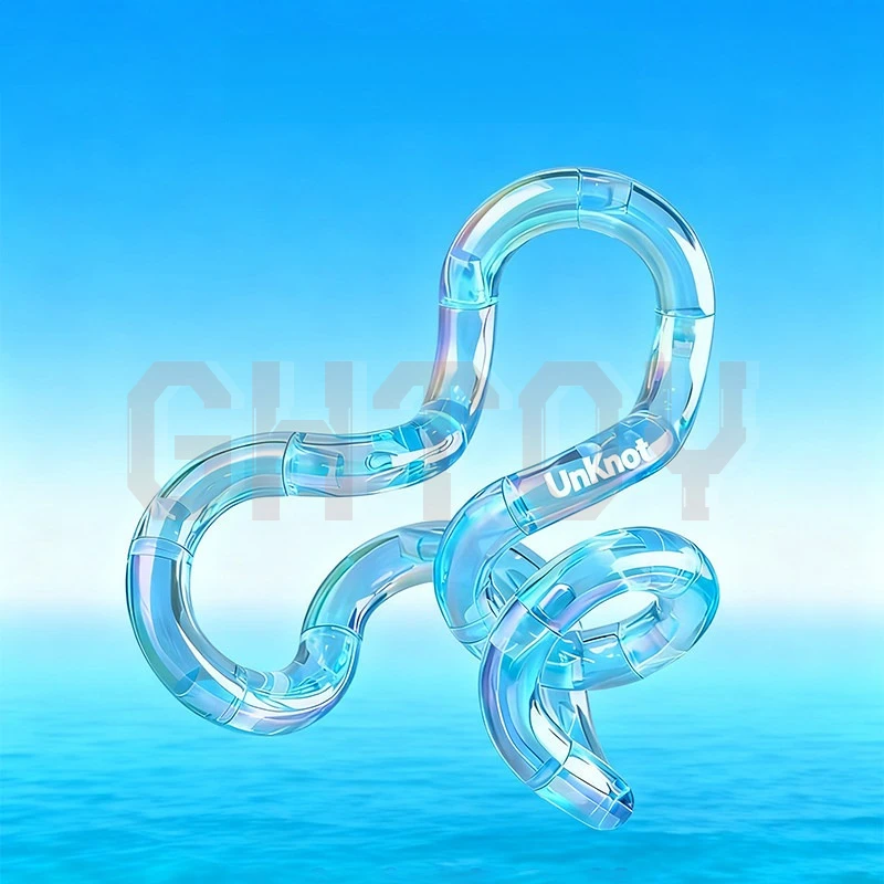 

Genuine Unknot Twister Temperature Adjustable Silent Decompression Toy Music Versatile Twisting Turning Stress Relief