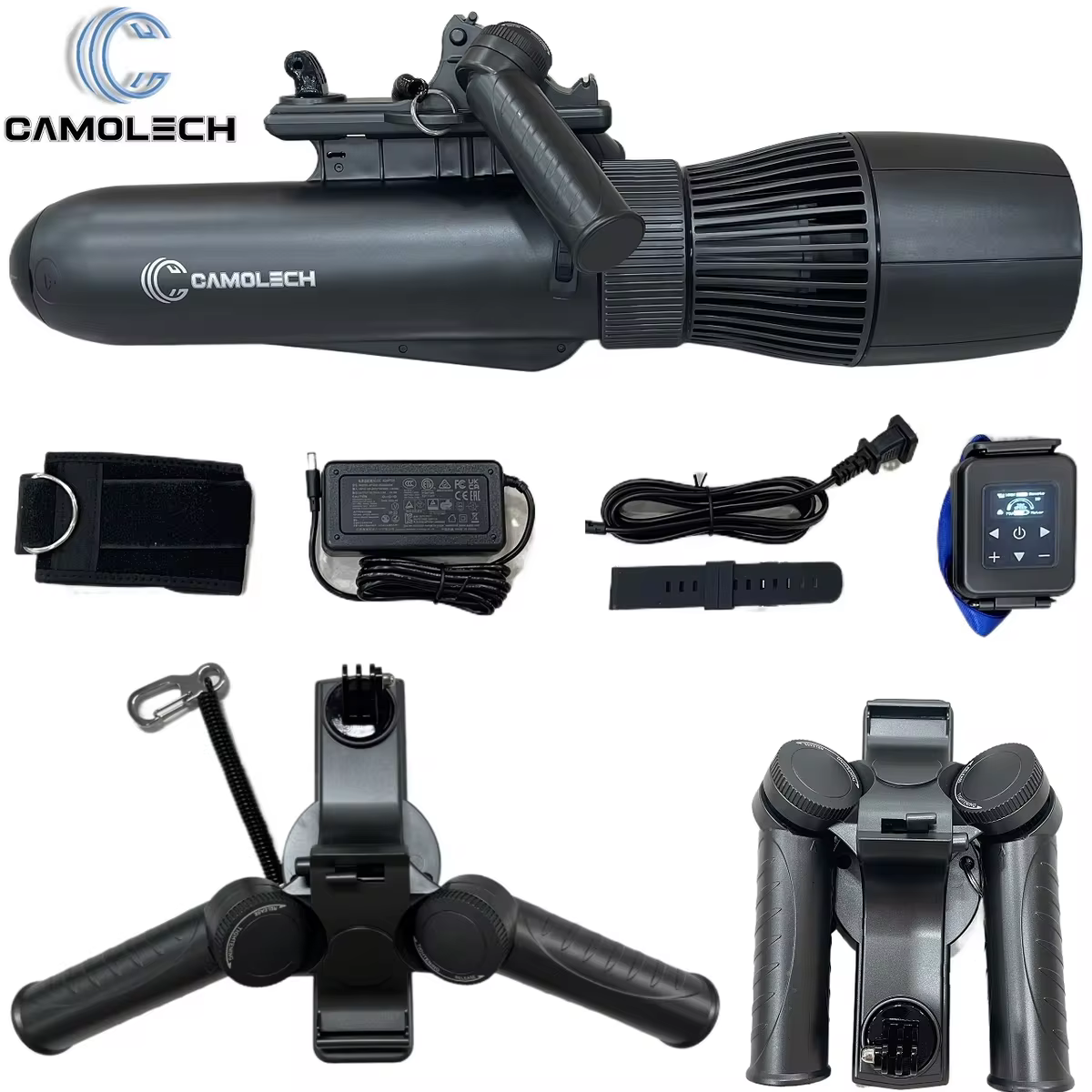 Camolech 700W Paddle Board Motor Diving Scooter, Action Camera Compatibile Max 2H Corsa Elica Subacquea per Piscina Mare