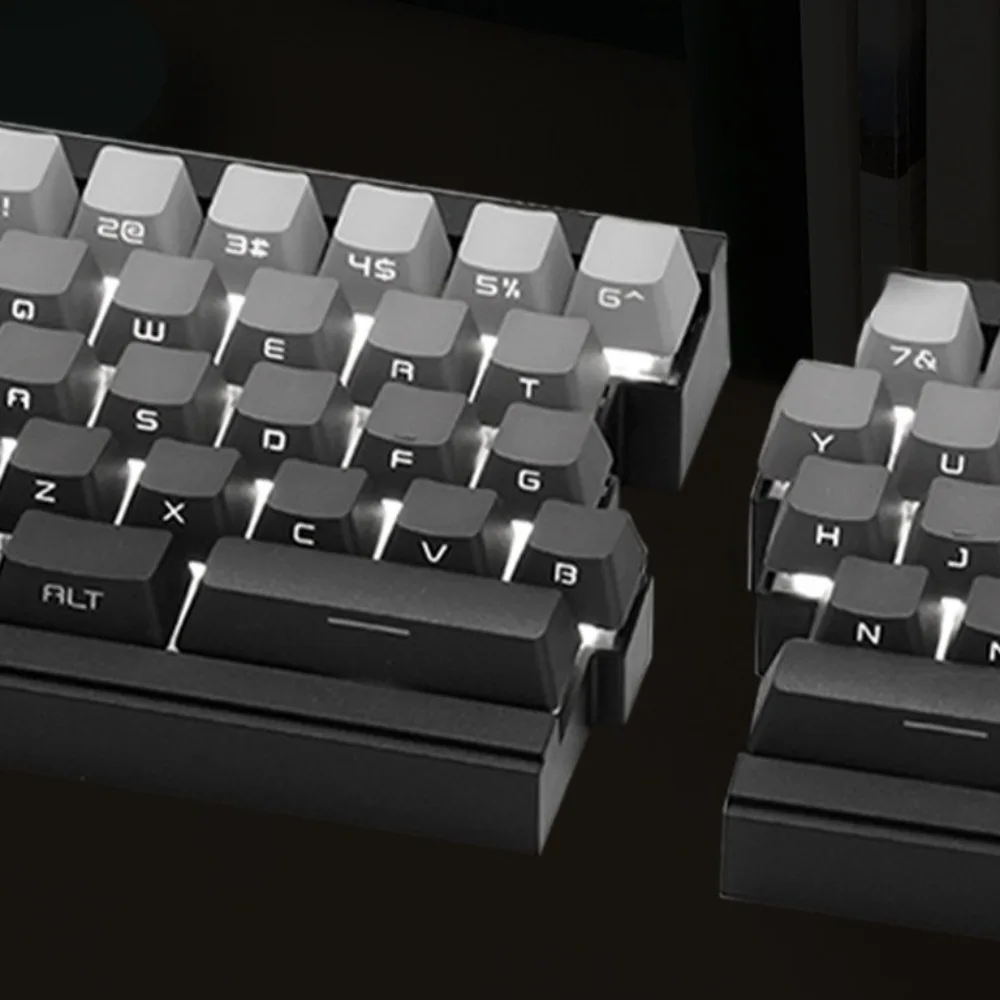 ZuoHe ST68 Split Mechanical Keyboard Hot-Swap QMK/VIA Programmable Side Printing Tri-Mode Wireless Ergonomic Gaming Accessories