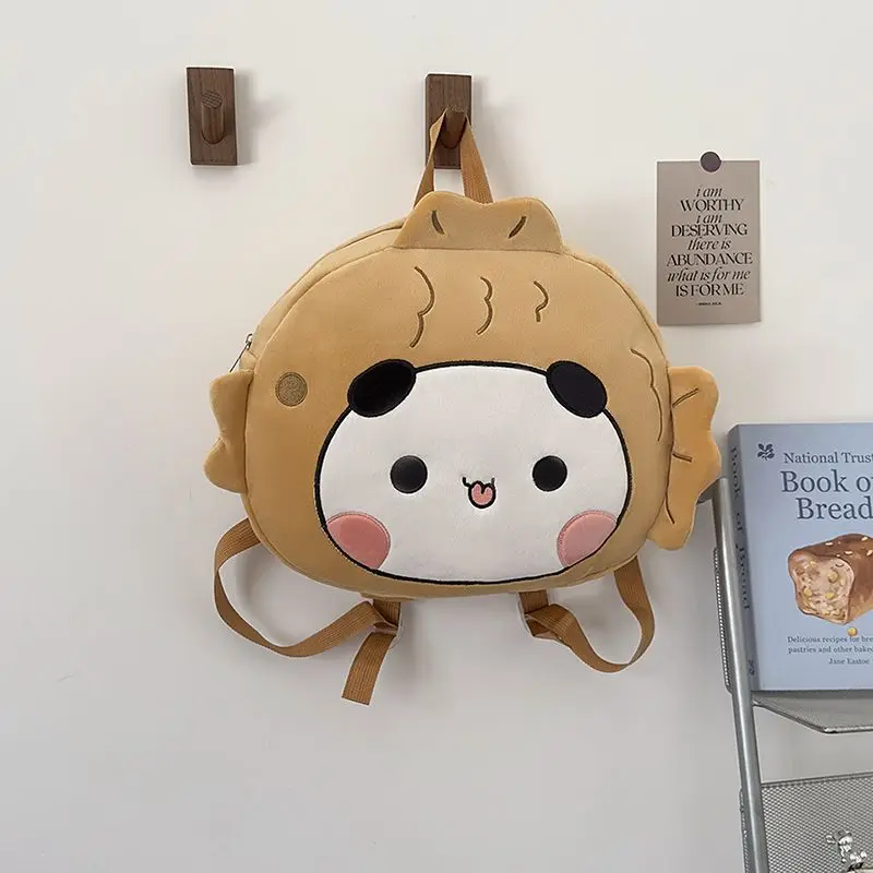 Panda Plüsch Rucksack Bubu und Yier Plüsch Rucksack Cartoon Panda Bubu und Dudu Plüsch Rucksack Student Schultasche Geburtstagsgeschenk