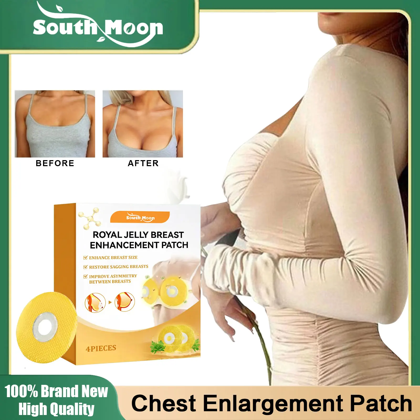 Natural Breast Enlargement Patch Tighten Lift Chest Booster Enlarge Bust Size Prevent Sagging Firming Breast Enhancement Product