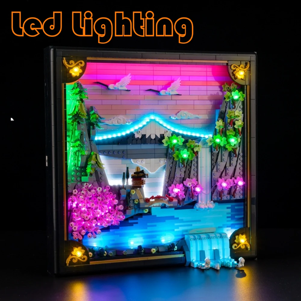 

Lighting Set For LEGO Japanese Cherry Blossom Landscape 31218 RC Version Not Include Building Block (Only Led Light Kit)