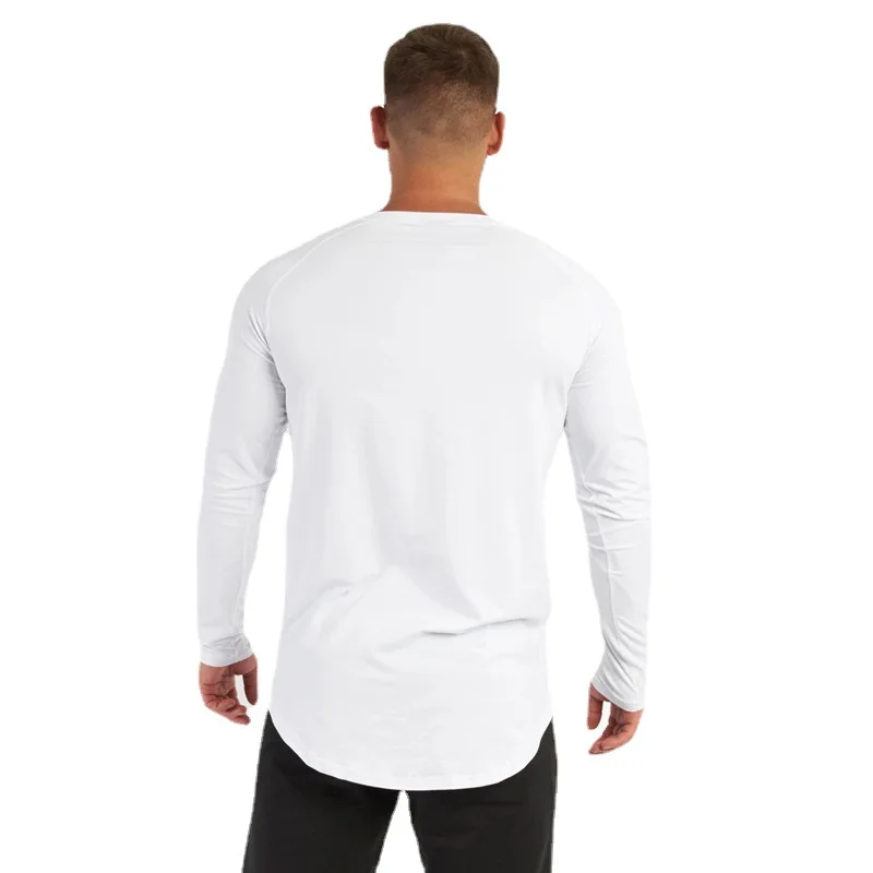 Männer Sport Eng Anliegende Lange ärmeln Fitness T-shirt Stretch bodybuilding Running Training Sport Für Sport Kleidung