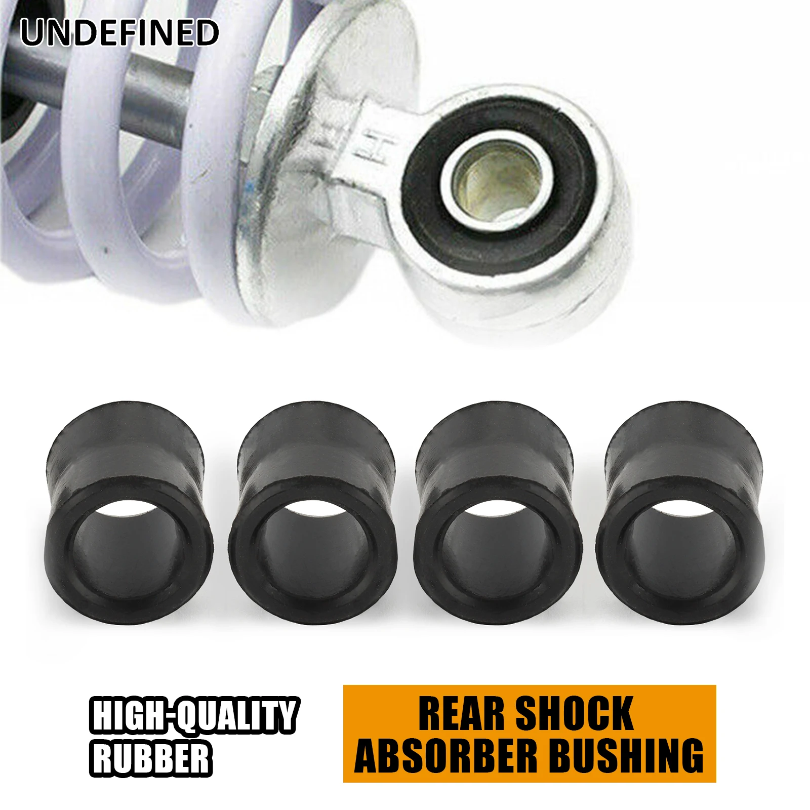 

4pcs Rear Shock Absorber Suspension Rubber Bushing For Honda GL1500C Valkyrie VTX1800 1300 1997-2009 Replace OEM 52489-MW3-305