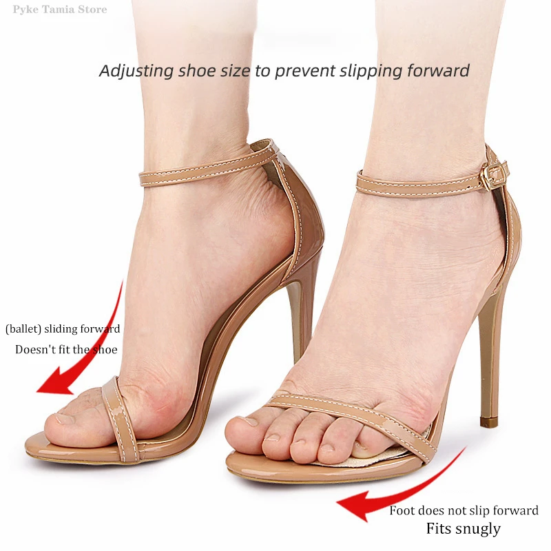 GEL Forefoot Pads Women High Heels Sandals Anti-slip Stickers Foot Care Pain Relief Cushion Protection Shoes Insert Half Insoles