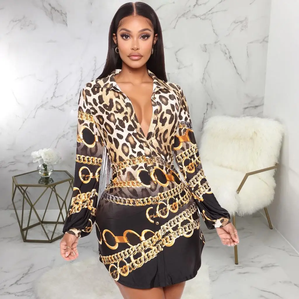 

Sexy Printed irts And Women's Skirts Polyester Long Sve round Ne Basic Sle Busin Suit for Women