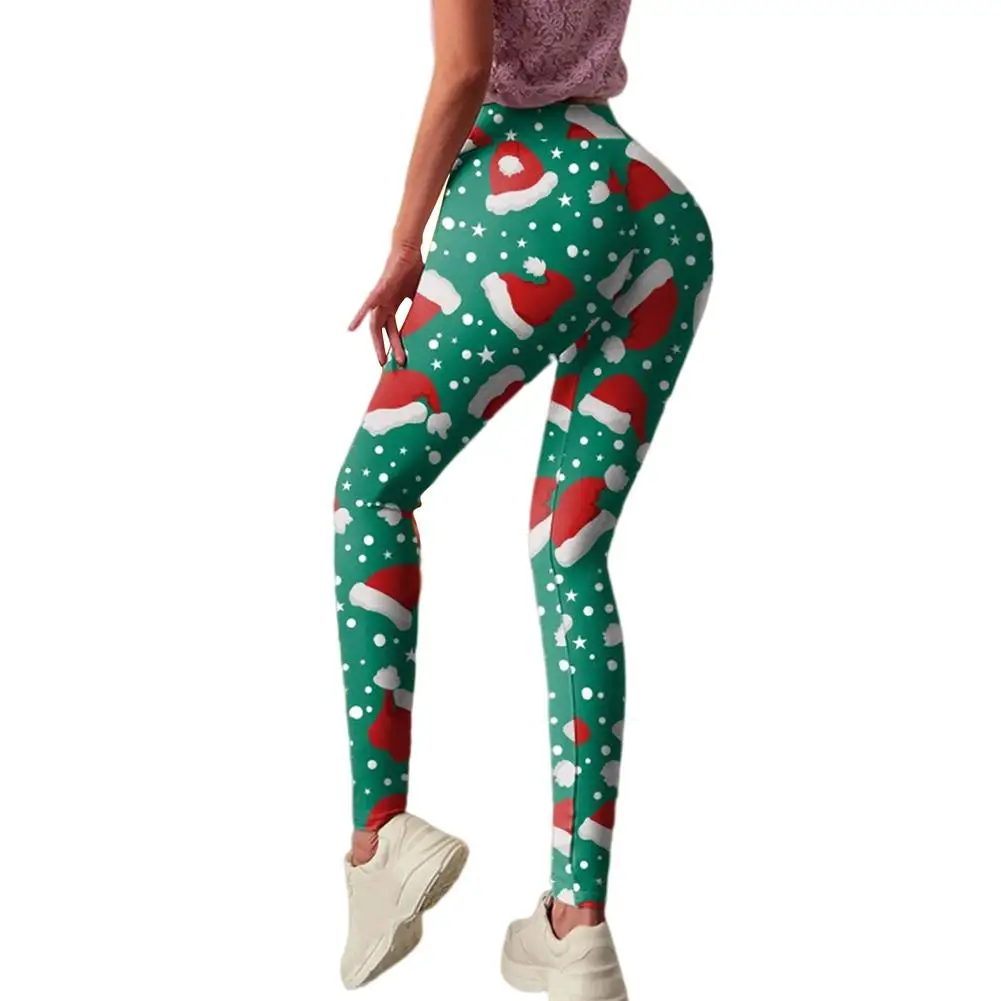 

Женские брюки для йоги с Рождеством, модный креативный дизайн, леггинсы с высокой талией Daliy, спортивные эластичные брюки для фитнеса на открытом воздухе, бега