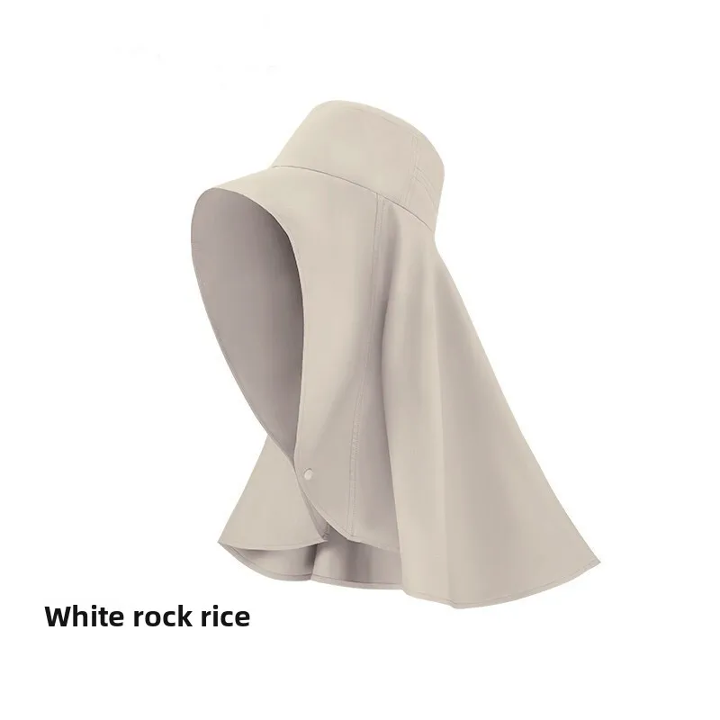 حماية من أشعة الشمس لكامل الوجه وقبعة من الشمس مع قناع ذو حواف متكامل لحماية الرقبة من الأشعة فوق البنفسجية وقبعة صياد السمك