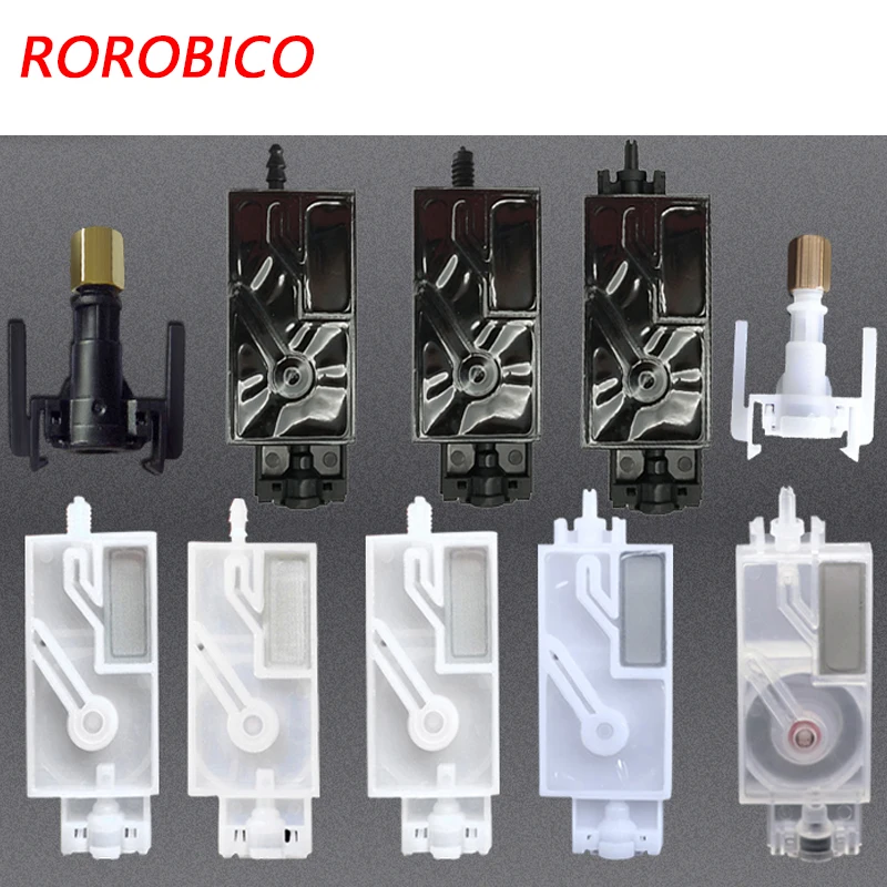 10PCS Solvent UV Printer DX5 XP600 Head Ink Damper With Connector For Epson TX800 DX5 5113 Mimaki JV33 Dumper Filter