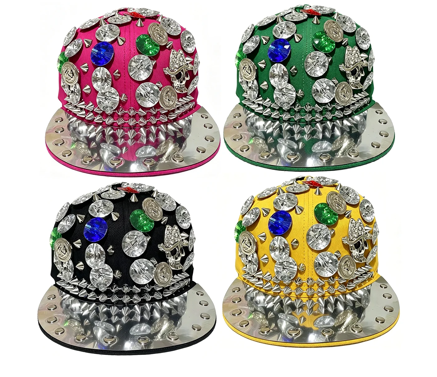 Street Fashion Roma - Casquette unisexe punk hip-hop personnalisée, accessoires