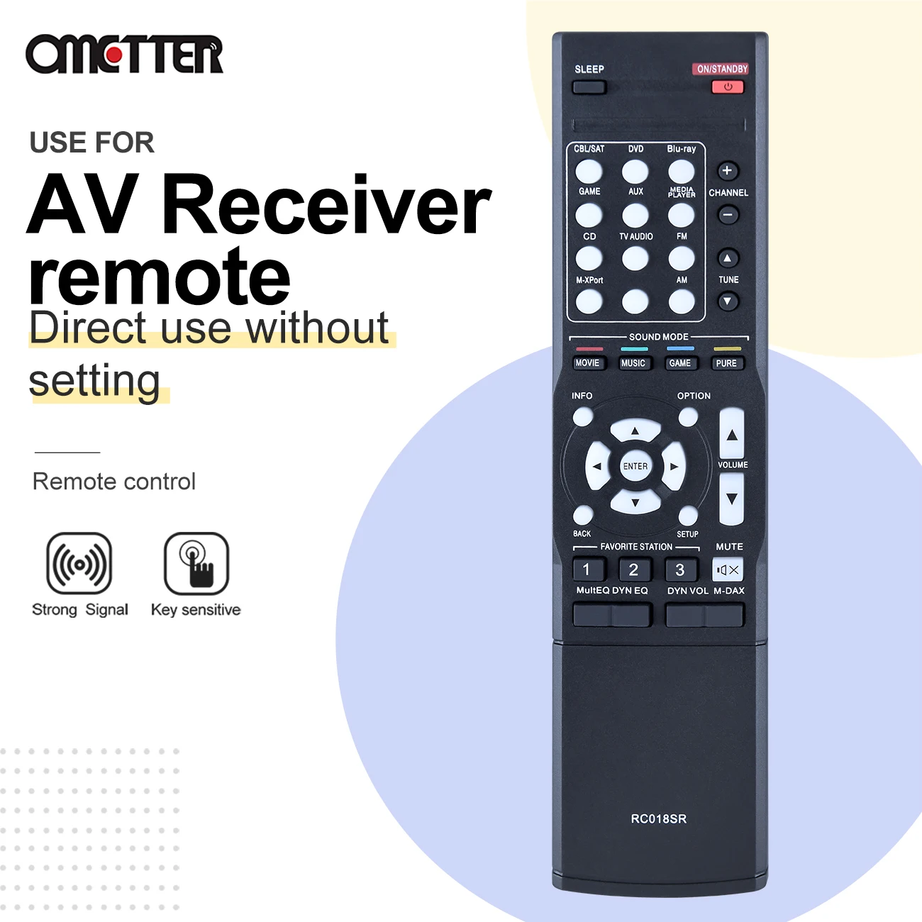 Mới RC018SR Cho Đầu Đĩa Marantz NR1403 5.1 Từ Xa Bộ Kênh Gia Đình Thu