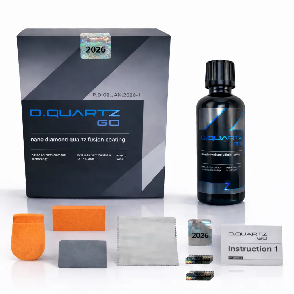 DQUARTZ GO 50ml Kit Nano-Diamant-Quarz-Fusion Keramikbeschichtung für Autopflege Verbesserter Schutz Glanzsteigerung Oberflächenhärte
