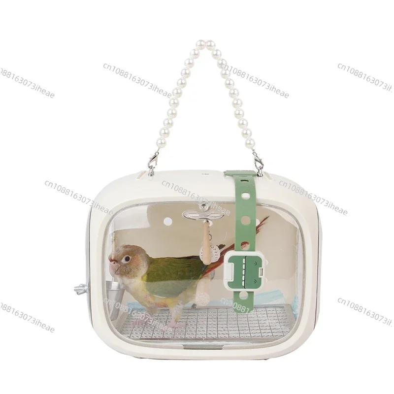 

Портативная роскошная дорожная сумка через плечо с попугаем, легкая и дышащая клетка для птиц для путешествий, многофункциональная сумка для птиц