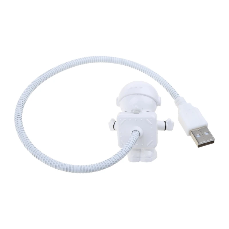 Lampada da lettura flessibile a luce LED USB Lampada da lettura per astronauta Mini lampada plug-in portatile Lampada da notte a