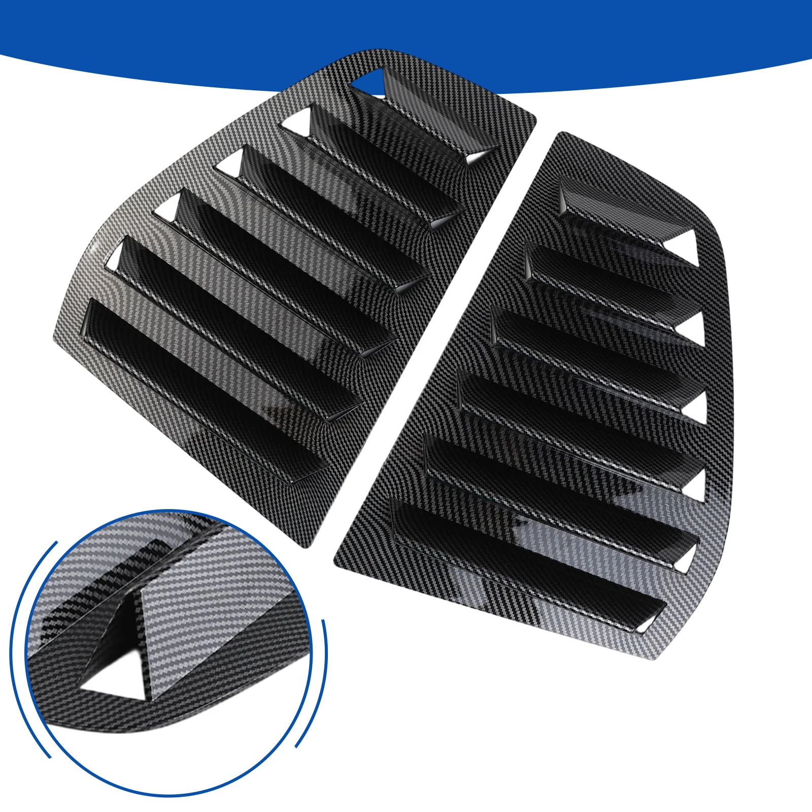 For Golf 5 MK5 2003 2008 Rear for Window Trim Spoiler Louver Cover Vent for Optimal Visibility and Privacy Protection
