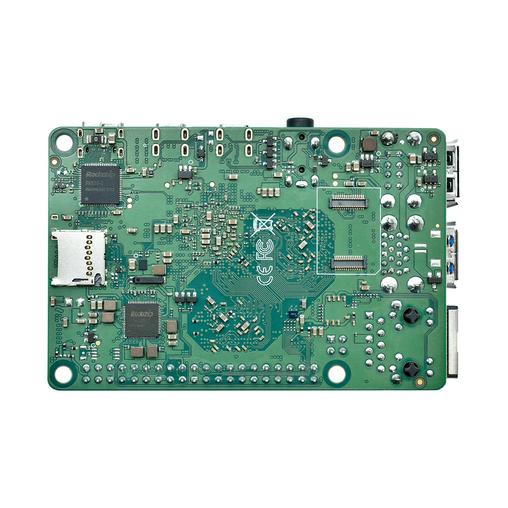 ROCK PI 4 Model C+ 4GB Single Development Board Computer Rockchip RK3399-T Arm Cortex-A72 for Raspberry PI 4gb