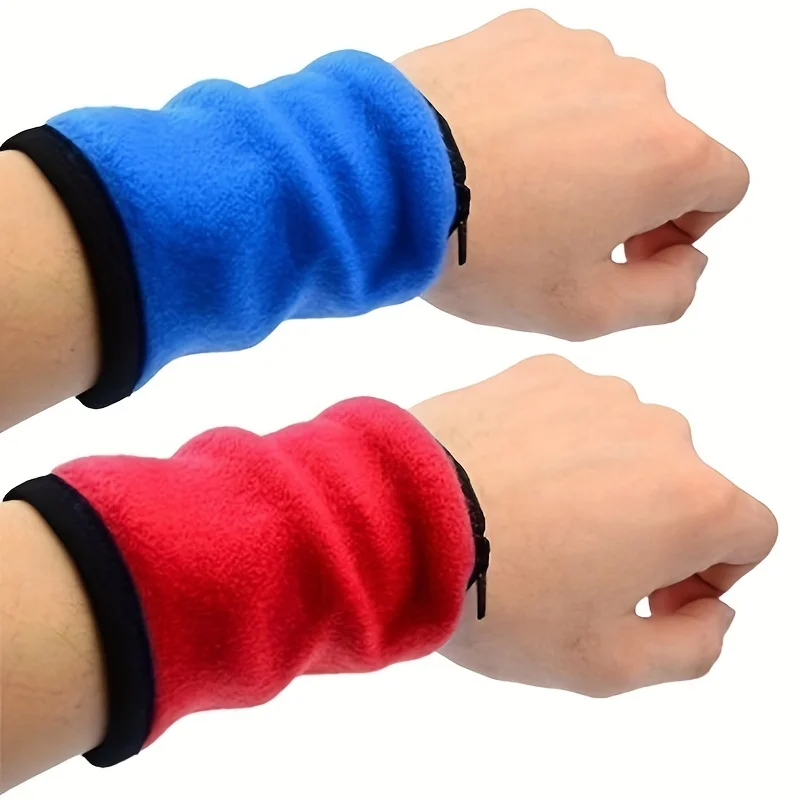 

1pc Men's Small Sports Wristband Purse, Key Bag Sweat-absorbent Wristband, Multi-functional Wrist Bag Christmas Gift