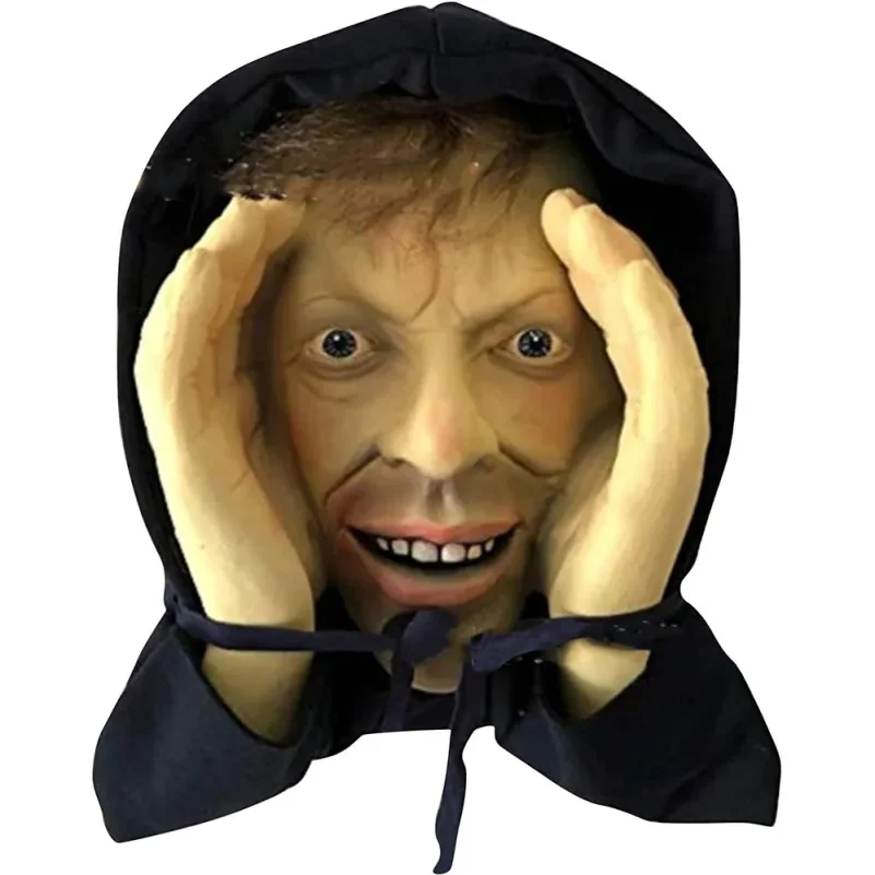 Scary Peeper Freak Halloween Decoration Clown Indoor Outdoor Window Hanging Spooky House Party PVC Sticker