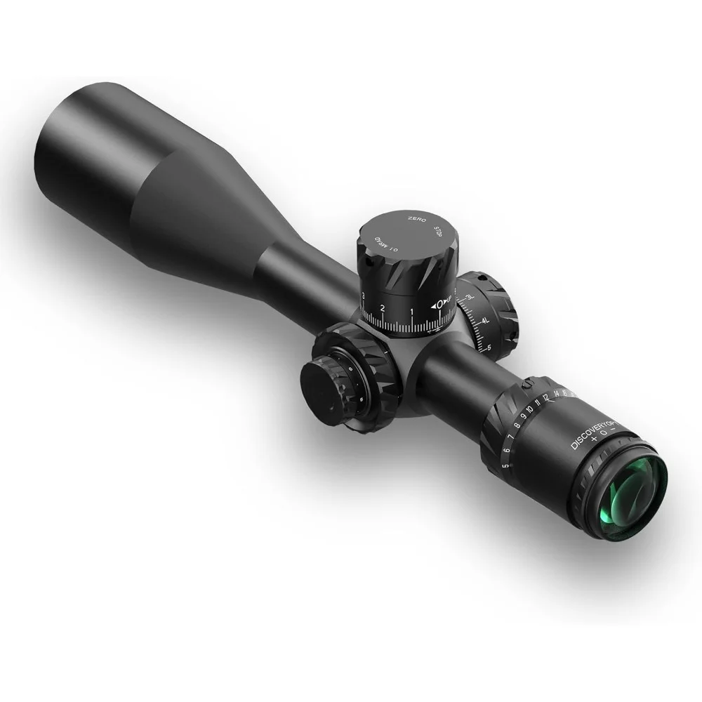 First Focal Plane, FFP Rifle Scope with Red Illuminated Reticle, Zero Stop 34mm Tube, Long Range RifleScopes for Hunting