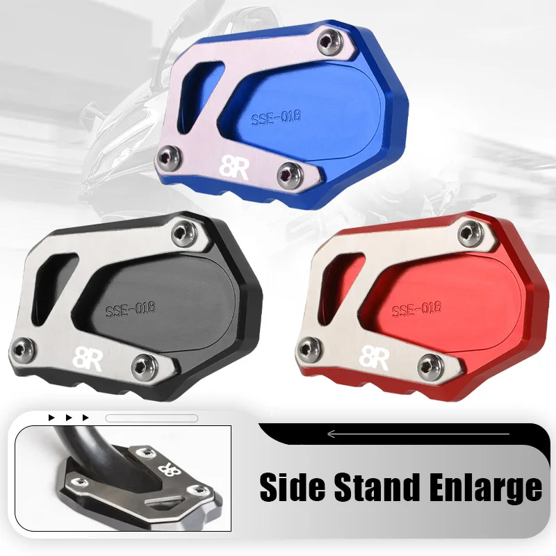 

Motorcycle For Suzuki GSX-8R GSX8R 2024 2025 2026 GSX 8R Kickstand Side Stand Extension Enlarger Support Plate Pad Accessories