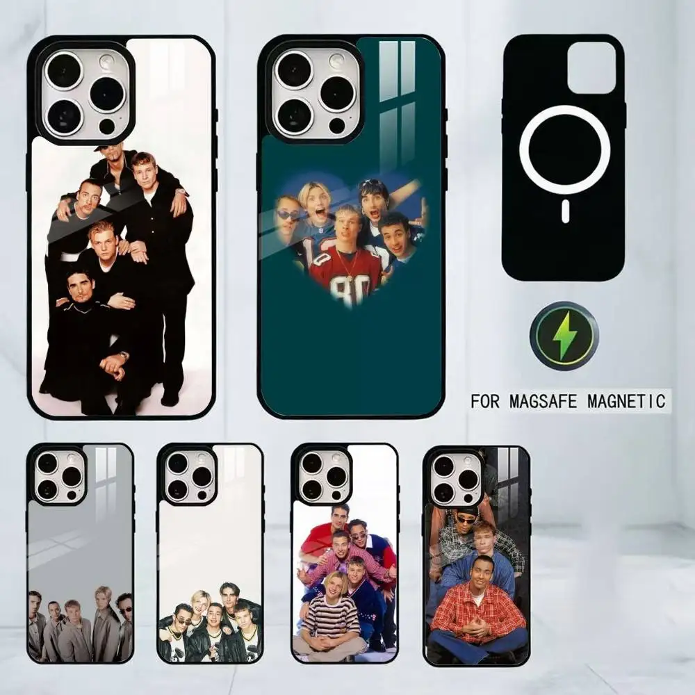 

B-Backstreet Boys BSB Phone Case For iPhone17,16,15,14,13,12,11 Plus,Pro Magnetic For Magsafe Wireless Charging