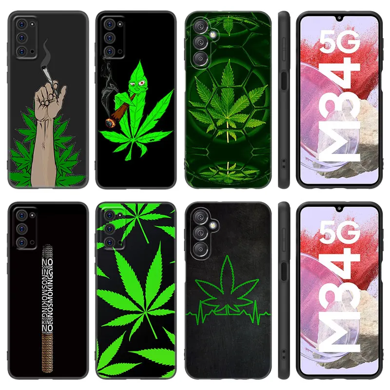 Weed Smoking Backwoods Case For Samsung M30 M31 S Note 10 Lite 20 Ultra M04 M13 M32 4G M14 M23 M33 M34 M42 M52 M53 M54 5G M11