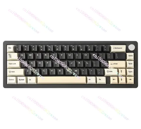 YUNZII AL66 Tastiera meccanica wireless a 3 modalità Manopola in alluminio CNC Guarnizione hot swap Tastiera da gioco RGB