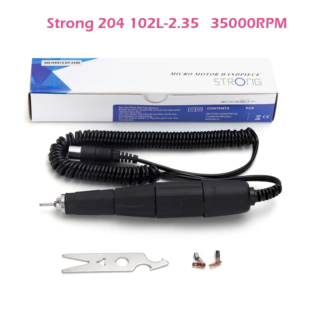 Electric Nail Drill Machine Handle for 35000RPM Strong 210/204 Electric Manicure Drill & Accessories Handpiece Nail Art Tools