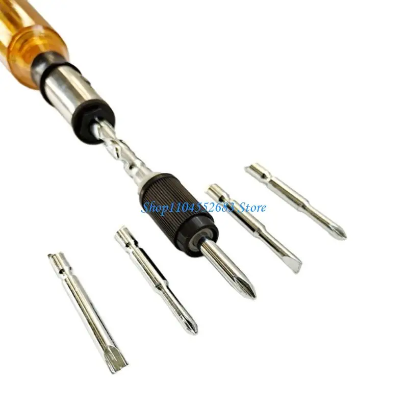 

Y6GD Push Pull Ratchet Screwdriver Set Semi Automatic Spirals Ratchet Screwdriver