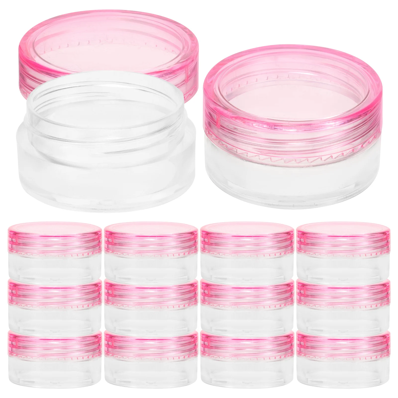 

20Pcs Travel Plastic Cream Bottles Empty Mini Refillable Containers Leakproof for Creams Balms Ointments