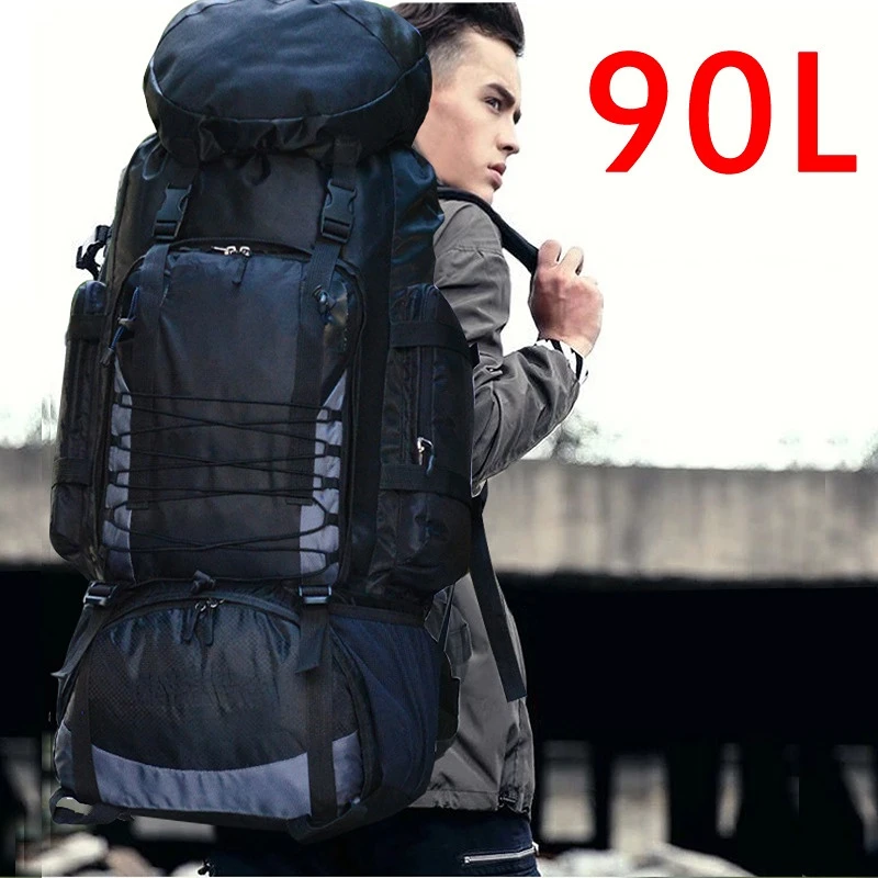 90L 80L Travel Bag Camping Hiking Climbing Bags Mountaineering Large Capacity Sport Bag Outdoor Backpack