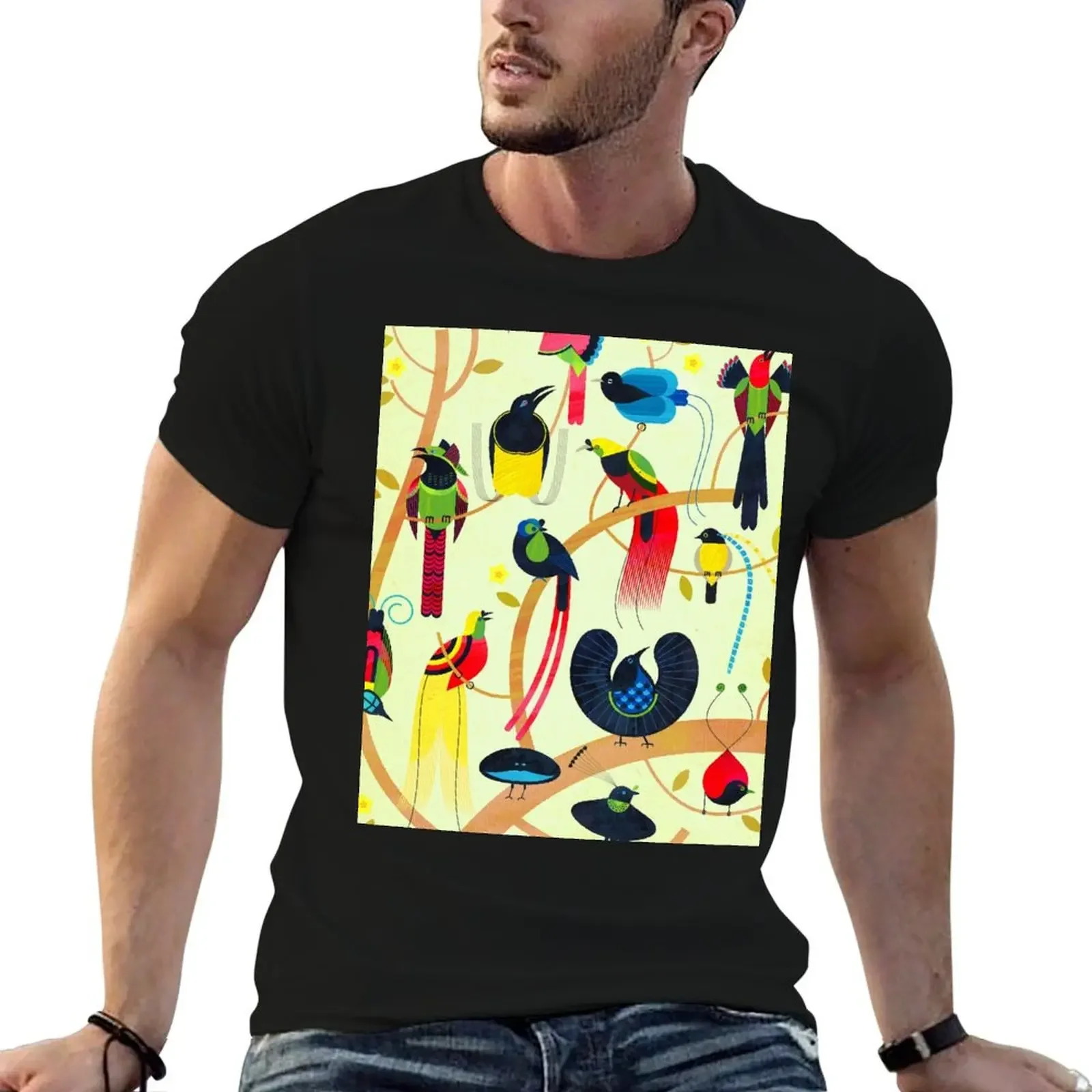 

Birds of Paradise T-Shirt plus size tops blanks big and tall t shirts for men