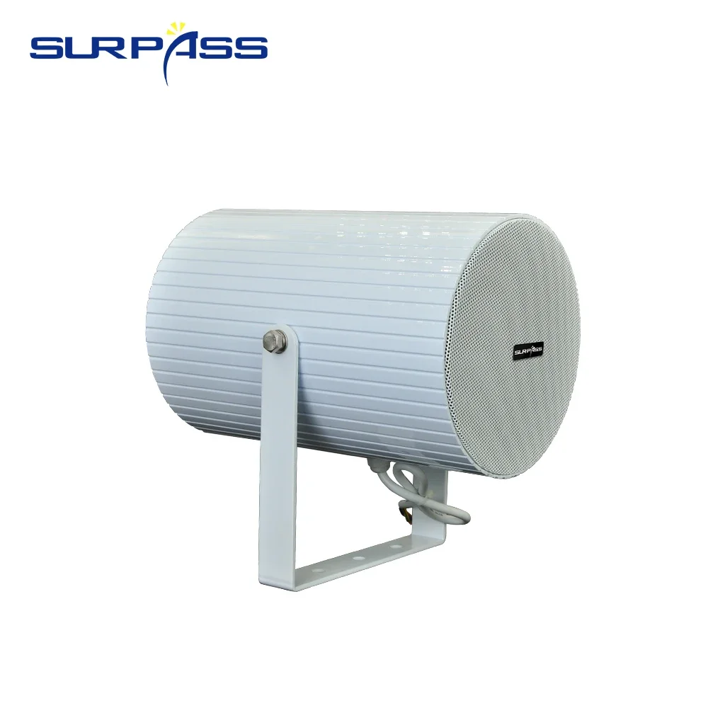 Waterproof IP55 Outdoor Speaker 100V Bi-directional Projection Speaker Broadcast Loudspeaker PA System for School Park Beach