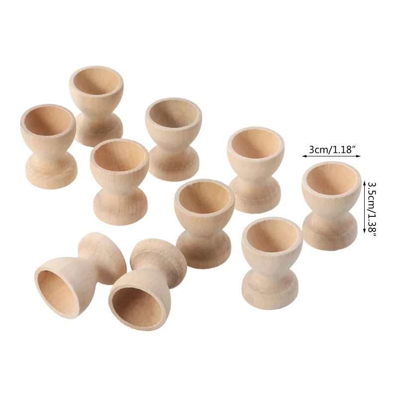 5 Cái/bộ Cốc Trứng Phục Sinh Đứng Để Bàn Hiển Thị Cốc Vật Liệu Montessori