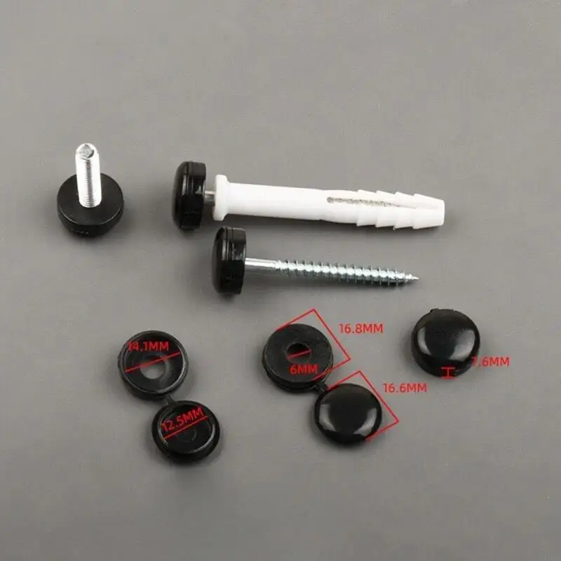 R6FA 36PCS أثاث خزانة الأثاث الزخرفي قابلة للطي غلاف واقية الغطاء الغطاء المسمار لخزانة الأثاث