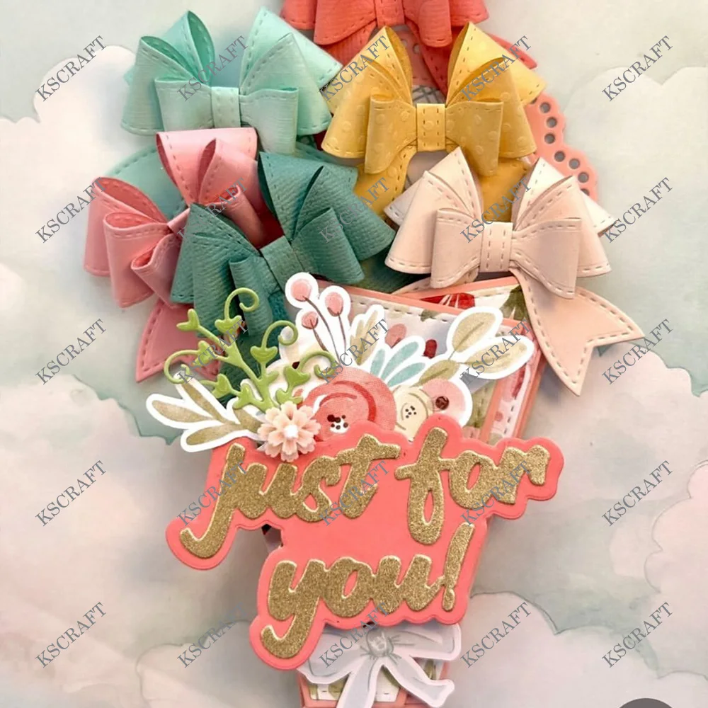 KSCRAFT Bouquet Wrapper Cutting Dies Stencils for DIY Scrapbooking Decorative Embossing DIY Paper Cards