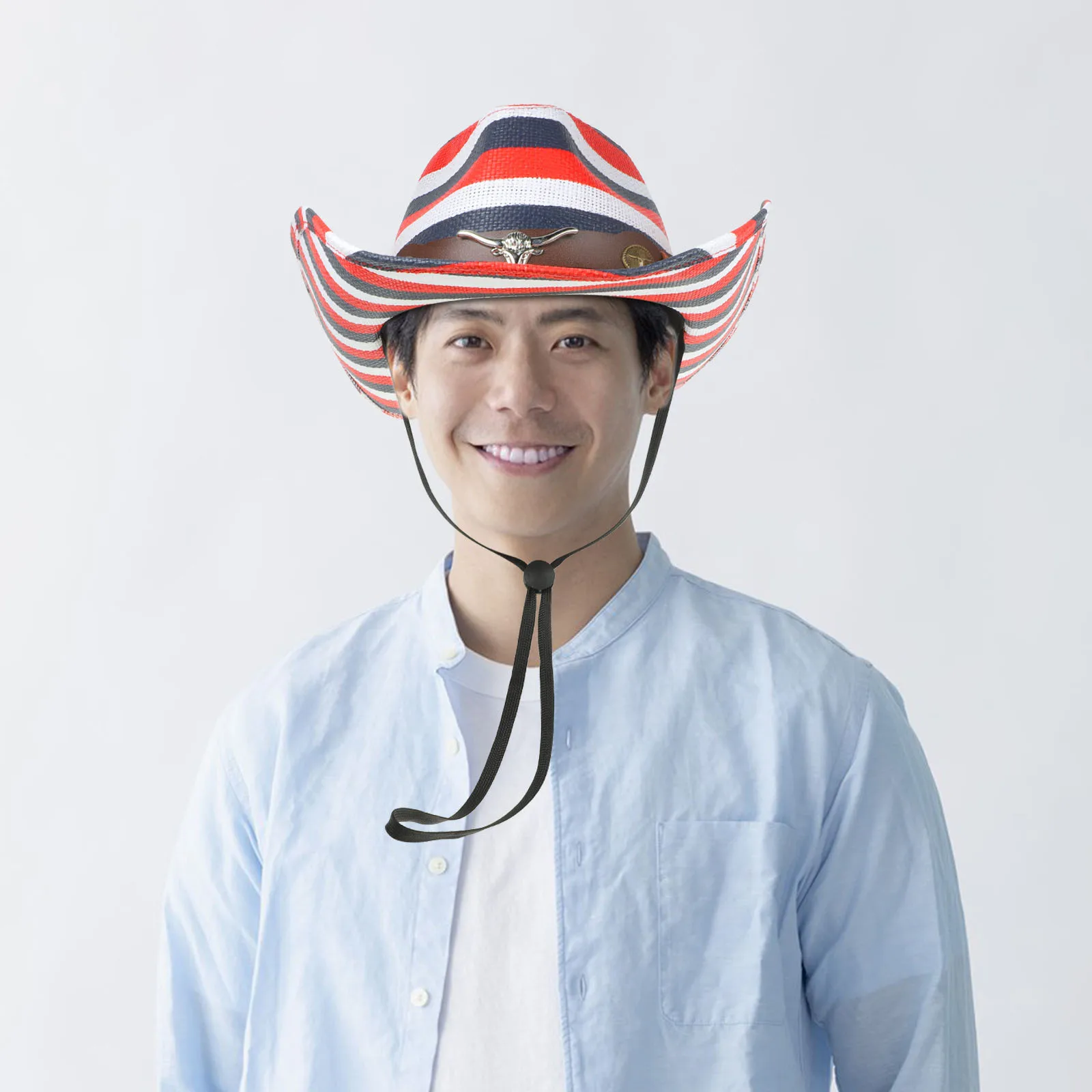 قبعة رعاة البقر على الطراز الغربي، زي عريض الحواف للحفلات التنكرية، كرة تنكرية، إكسسوار هدية للرجال