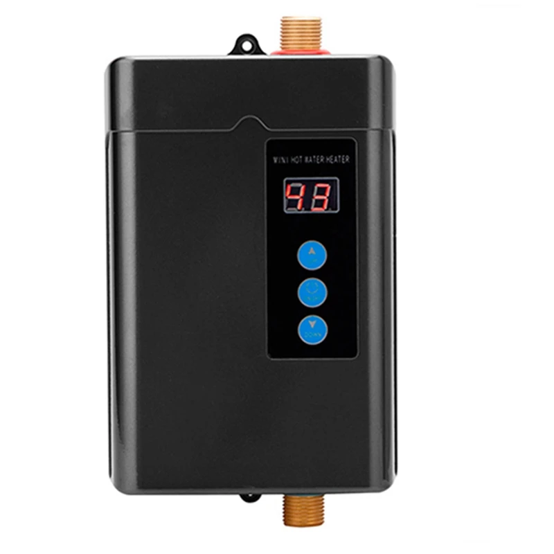 

Digital Electric Water Heater Instantaneous Tankless Water Heater For Kitchen Bathroom Shower Hot Water Heater US Plug