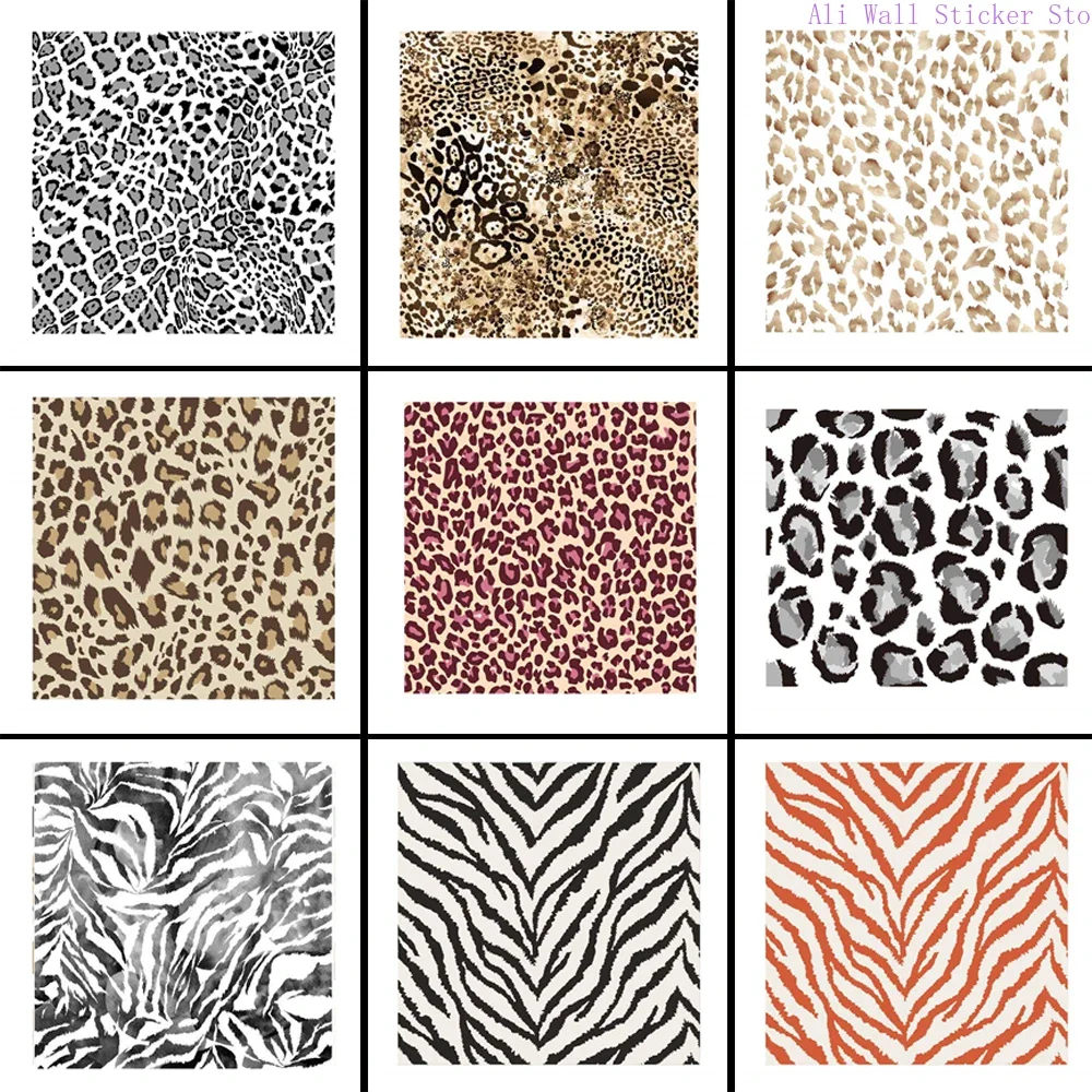 

eopard Spring Nordic Leopard Print Wallpaper Self-Adhesive Bedroom Cozy Waterproof Moisture-Proof Wardrobe Stickers Renovation