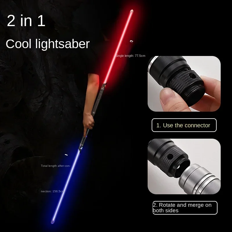 Nieuwe Laser Zwaard Licht Zwaard Kostuum Volwassen Speelgoed 15 Kleur 2-In-1 Metalen Laser Zwaard Kostuum Spelen Dress Up