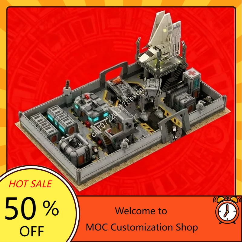 

7334 шт. MOC Ultimate Base Space War Военный праздник Космическая война Военный MOC Линкор DIYA Сборка на день рожденияПазл Рождественский подарок