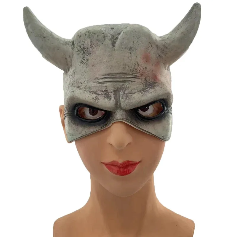 DY20 فستان بتصميم حالم المنتزع قناع مخيف تأثيري للرجال قناع الوجه 2021 فيلم الرعب الأسود الهاتف زي اكسسوارات رجل فانتازيا الدعامة