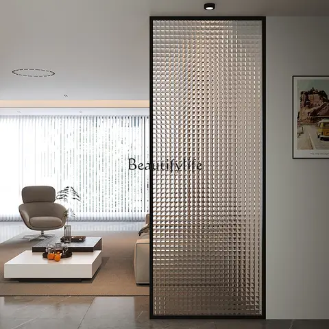 간단한 Changhong 유리 스크린 정문, 거실 입구 알루미늄 합금 반벽 파티션